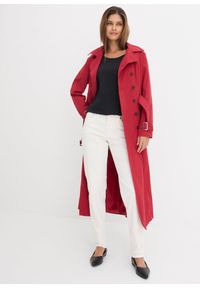 bonprix - Dżinsy ze stretchem Mom, mid waist, long. Okazja: na co dzień. Kolor: biały. Styl: casual #2