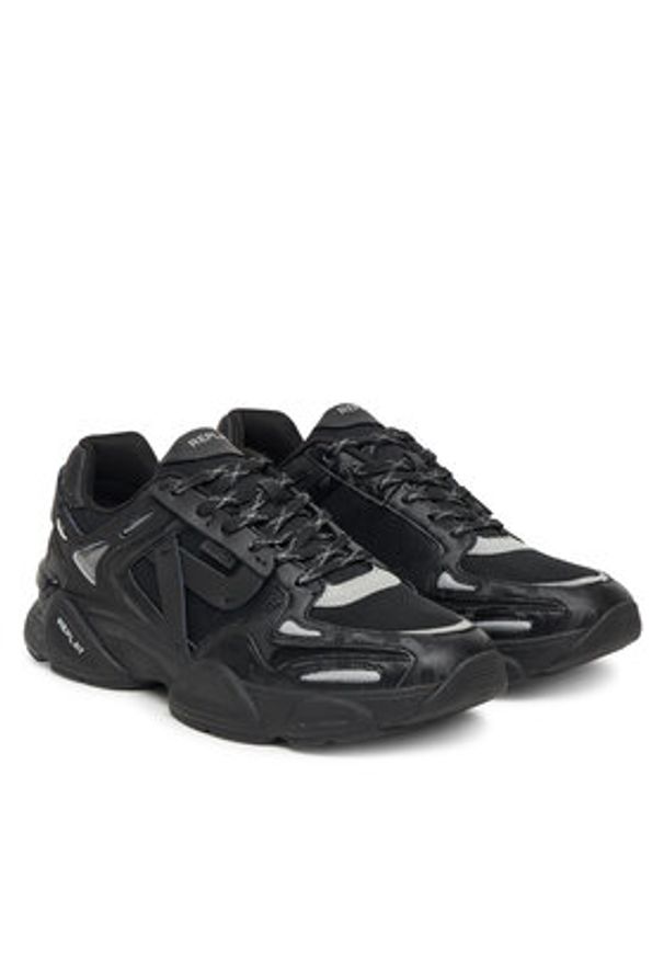 Replay - REPLAY Sneakersy GMS9M .000.C0017T Czarny. Kolor: czarny. Materiał: materiał