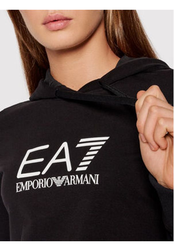 EA7 Emporio Armani Bluza 8NTM36 TJCQZ 1200 Czarny Regular Fit. Kolor: czarny. Materiał: bawełna