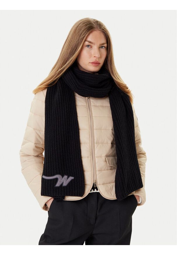 Weekend Max Mara Szalik Bardies 2525746035 Czarny. Kolor: czarny. Materiał: wełna, materiał