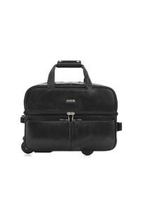 Ochnik - Torba podróżna. Kolor: czarny. Materiał: skóra #1