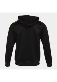Bluza z zamkiem Joma Eco Supernova 2XL - Czarna/Zieleń Fluorescencyjna. Typ kołnierza: kaptur. Kolor: wielokolorowy, niebieski, czarny. Materiał: poliester. Sport: piłka nożna #2