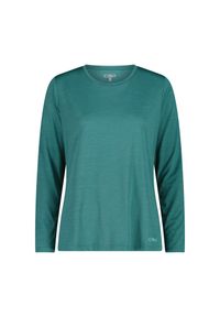 Koszulka damska turystyczna CMP 35N5566. Okazja: na co dzień. Kolor: szary. Długość rękawa: długi rękaw. Styl: casual, sportowy #1