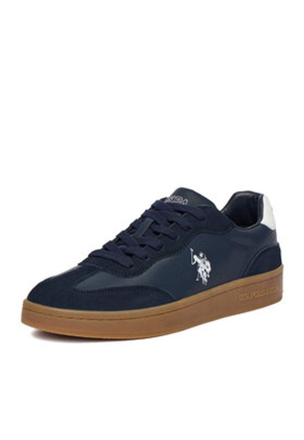 U.S. Polo Assn. Sneakersy EO-ROWAN001M/6LS1 Granatowy. Kolor: niebieski. Materiał: syntetyk, skóra