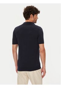 U.S. Polo Assn. Polo MUP3554 Granatowy Slim Fit. Typ kołnierza: polo. Kolor: niebieski. Materiał: bawełna #5