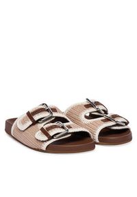Weekend Max Mara Klapki 2615521055600 Beżowy. Kolor: beżowy. Materiał: materiał #3