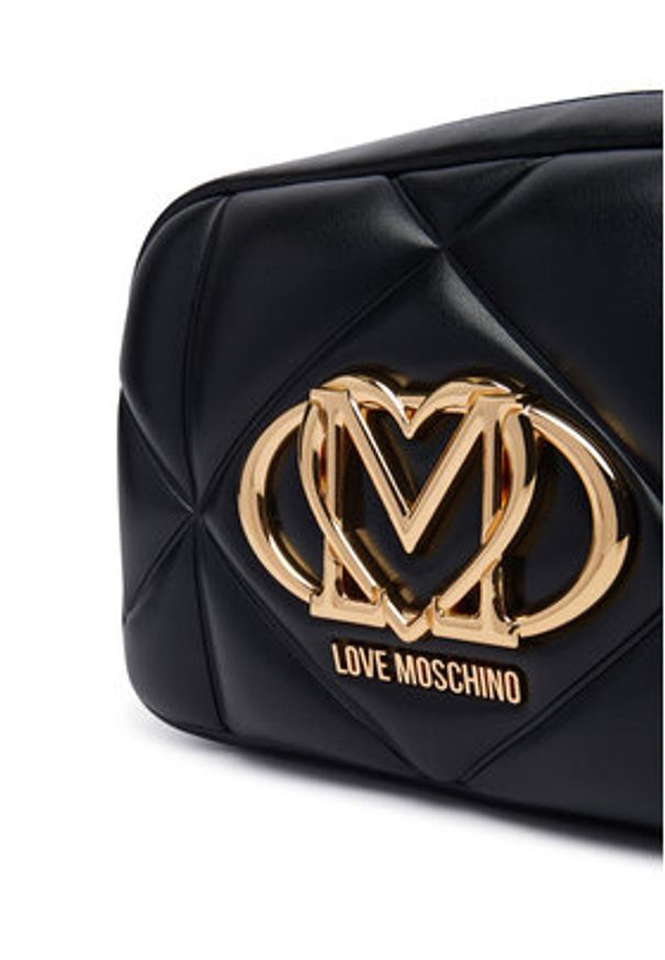 Love Moschino - LOVE MOSCHINO Torebka JC4038PP1PLC0000 Czarny. Kolor: czarny. Materiał: skórzane