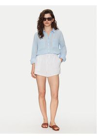 Seafolly Koszula Breeze 54795-TO Błękitny Regular Fit. Kolor: niebieski. Materiał: bawełna