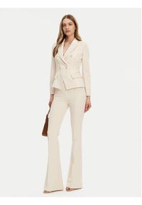 Elisabetta Franchi Spodnie outdoor 8053686307125 Biały Regular Fit. Kolor: biały. Materiał: syntetyk