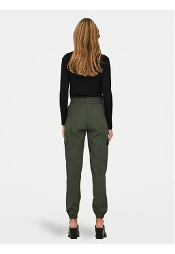 only - ONLY Joggery Aris 15245364 Zielony Relaxed Fit. Kolor: zielony. Materiał: wiskoza