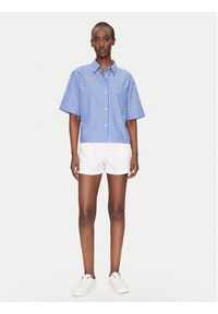 TOMMY HILFIGER - Tommy Hilfiger Koszula WW0WW44717 Niebieski Boxy Fit. Kolor: niebieski. Materiał: bawełna #3