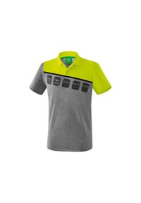 ERIMA - Dziecięca koszulka polo Erima 5-C. Typ kołnierza: polo. Kolor: wielokolorowy, żółty, szary. Materiał: materiał. Sport: fitness #1
