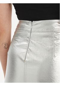 Gina Tricot Spódnica trapezowa 21397 Srebrny Regular Fit. Kolor: srebrny. Materiał: syntetyk #7