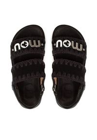 Mou Sandały New Bio Sandal SW461001A Czarny. Kolor: czarny. Materiał: skóra, zamsz #7