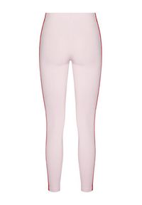 Adidas - adidas Legginsy Essentials 3-Stripes KC5180 Różowy Slim Fit. Kolor: różowy. Materiał: bawełna #7