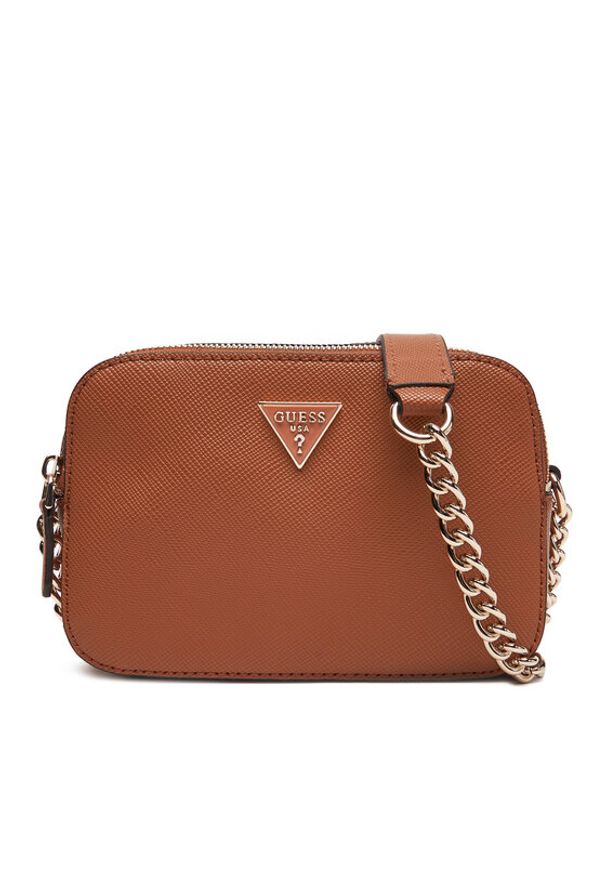 Guess Torebka Noelle II HWZG96 72140 Brązowy. Kolor: brązowy. Materiał: skórzane
