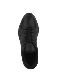 ecco - Buty do chodzenia męskie Ecco Exostride. Zapięcie: sznurówki. Kolor: czarny, niebieski. Materiał: skóra. Szerokość cholewki: normalna. Sport: turystyka piesza