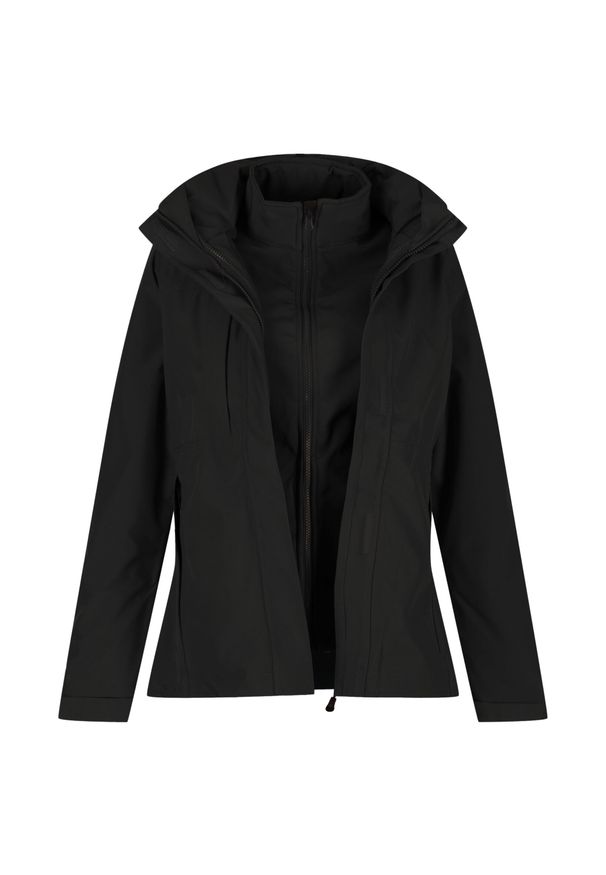 Regatta - Damska Kurtka 3 W 1 Kingsley. Kolor: czarny. Sport: turystyka piesza