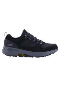 skechers - Buty do chodzenia męskie Skechers GO Run. Zapięcie: sznurówki. Kolor: czarny. Materiał: zamsz, materiał, skóra, syntetyk. Szerokość cholewki: normalna. Sport: turystyka piesza, bieganie