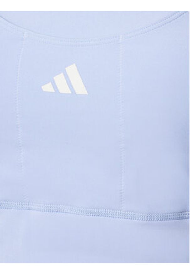 Adidas - adidas Biustonosz sportowy Run Pocket JI5991 Fioletowy Slim Fit. Kolor: fioletowy. Materiał: syntetyk. Sport: bieganie