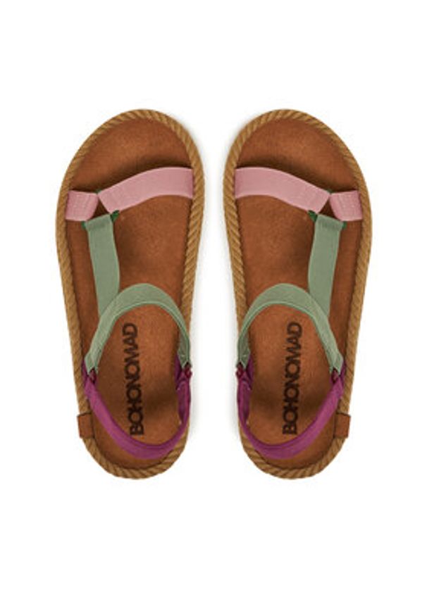 Bohonomad Sandały Miami Elastic MIA.12-3RQ3 Kolorowy. Materiał: skóra. Wzór: kolorowy