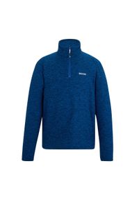 Regatta - Bluza Polarowa Męska Melanżowy Suwak Do Połowy Thompson. Kolor: niebieski. Materiał: polar. Wzór: melanż. Styl: sportowy. Sport: turystyka piesza #1