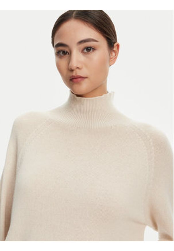 Marella Golf Ismaele 2523366394 Beżowy Oversize. Typ kołnierza: golf. Kolor: beżowy. Materiał: syntetyk