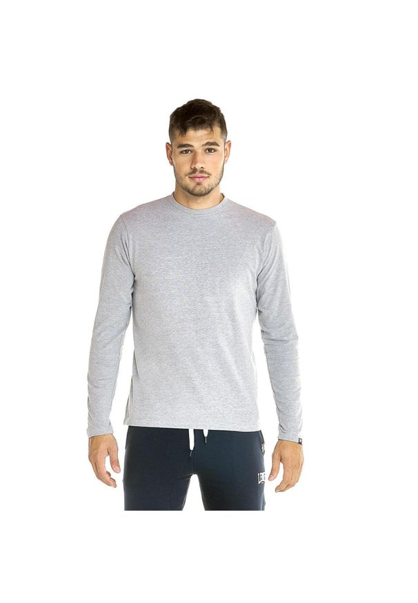 LEONE 1947 APPAREL - Męska koszulka Leone z długim rękawem Urban. Kolor: szary. Materiał: tkanina. Długość rękawa: długi rękaw. Długość: długie. Sport: fitness