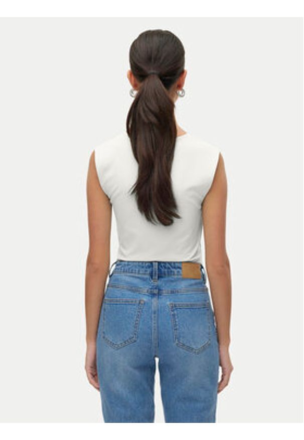 Vero Moda Top Million 10312751 Biały Slim Fit. Kolor: biały. Materiał: syntetyk
