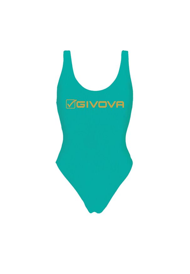 Damski kostium kąpielowy 1-częściowy Givova. Kolor: zielony