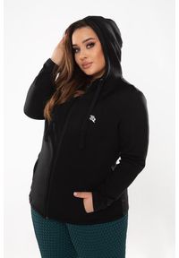 ROUGH RADICAL - Bluza fitness damska Rough Radical Universal Hoodie Plus size. Kolekcja: plus size. Kolor: czarny. Sport: fitness