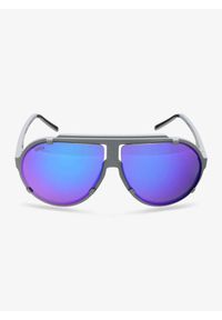 Okulary przeciwsłoneczne Uvex Esntl Pina - grey matt/mirror purple. Kolor: szary. Sport: turystyka piesza
