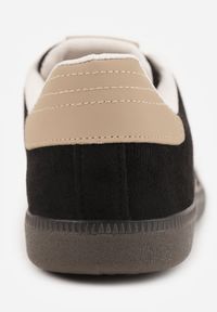 Born2be - Czarne Sneakersy z Imitacji Zamszu na Płaskiej Podeszwie Memeriana. Kolor: czarny. Materiał: zamsz. Szerokość cholewki: normalna. Obcas: na płaskiej podeszwie #3