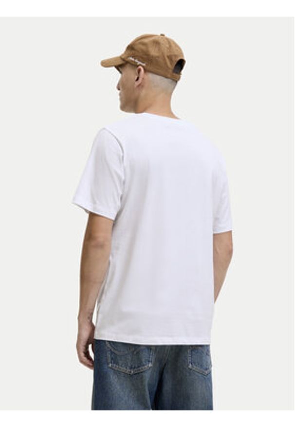 Jack & Jones T-Shirt Rinwood 12283628 Biały Regular Fit. Kolor: biały. Materiał: bawełna
