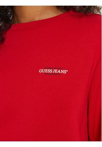 Guess Jeans Bluza W4YQ07 KC811 Czerwony Regular Fit. Kolor: czerwony. Materiał: bawełna #3