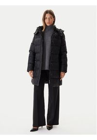 Guess Płaszcz zimowy W5BL44 W2912 Czarny Regular Fit. Kolor: czarny. Materiał: syntetyk. Sezon: zima