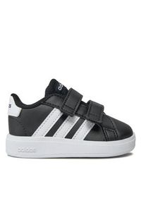 Adidas - adidas Buty Grand Court Lifestyle Hook and Loop Shoes GW6523 Czarny. Kolor: czarny. Materiał: skóra #4