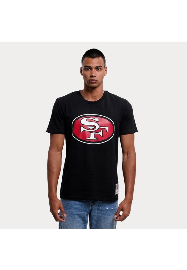 Mitchell & Ness - Koszulka do futbolu amerykańskiego męska Mitchell San Francisco. Kolor: czarny. Sport: piłka nożna