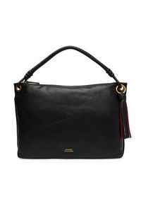 TOMMY HILFIGER - Tommy Hilfiger Torebka Th Statement Leather Bag AW0AW18621 Czarny. Kolor: czarny. Materiał: skórzane #6