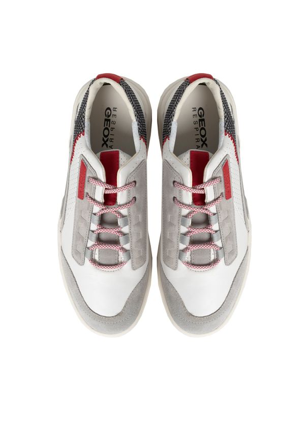 Geox Sneakersy "Smoother" | U04AFA 0GV22 | Mężczyzna | Biały. Nosek buta: okrągły. Kolor: biały