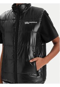 Karl Lagerfeld Jeans Bezrękawnik B1W15044 Czarny Regular Fit. Kolor: czarny. Materiał: syntetyk. Długość rękawa: bez rękawów #3