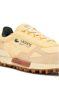Lacoste Sneakersy Elite Active 7-50SMA0081 Żółty. Kolor: żółty. Materiał: zamsz, skóra