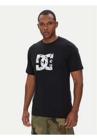 DC T-Shirt ADYZT05461 KVJ0 Czarny Regular Fit. Kolor: czarny. Materiał: bawełna