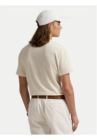 Polo Ralph Lauren T-Shirt 710969630001 Beżowy Custom Slim Fit. Typ kołnierza: polo. Kolor: beżowy. Materiał: bawełna