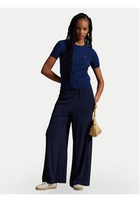 Polo Ralph Lauren Sweter 211965761001 Granatowy Slim Fit. Typ kołnierza: polo. Kolor: niebieski. Materiał: bawełna #3