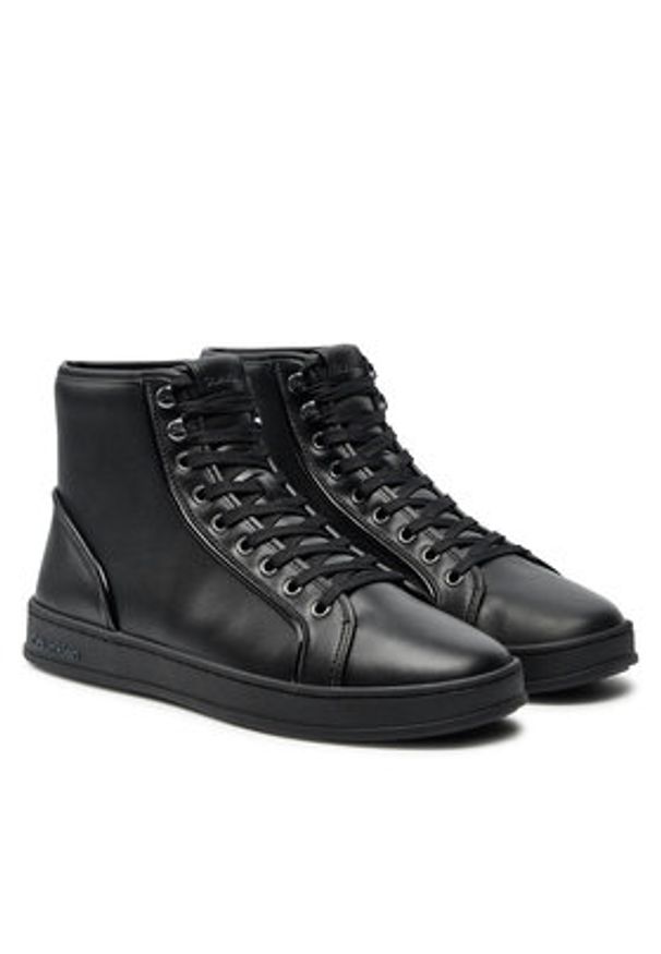 Calvin Klein Sneakersy HM0HM01589 Czarny. Kolor: czarny. Materiał: skóra