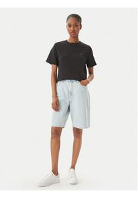 TOMMY HILFIGER - Tommy Hilfiger T-Shirt WW0WW49646 Czarny Boxy Fit. Kolor: czarny. Materiał: bawełna #2