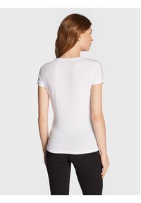 EA7 Emporio Armani T-Shirt 6LTT17 TJCYZ 1100 Biały Slim Fit. Kolor: biały. Materiał: syntetyk