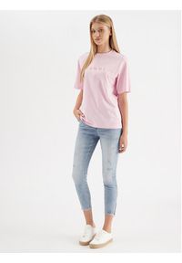 Selected Femme T-Shirt 16085609 Różowy Loose Fit. Kolor: różowy. Materiał: bawełna #3