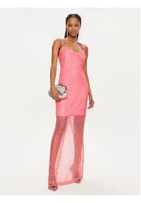 Fracomina Sukienka koktajlowa FQ24SD3020W707N6 Różowy Slim Fit. Kolor: różowy. Materiał: syntetyk. Styl: wizytowy #3